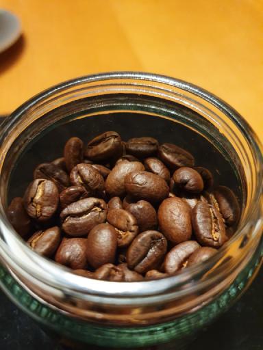 Kaffeebohnen im Glas